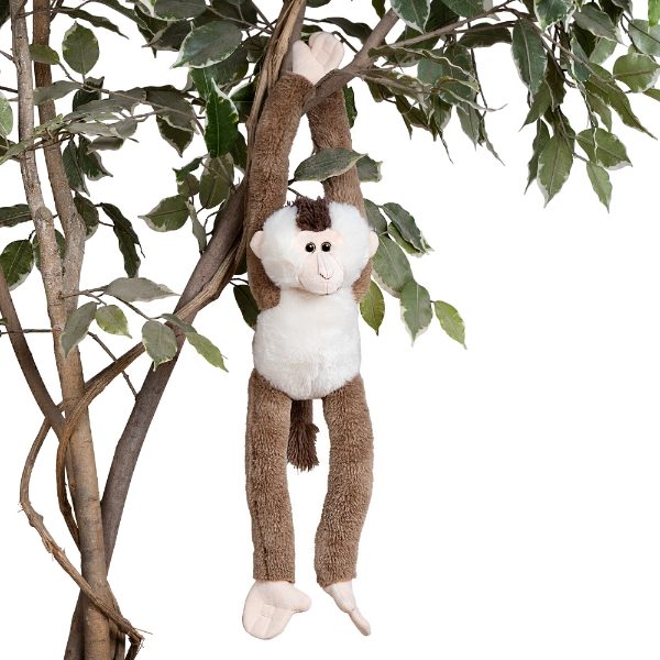 Skye The Pig Tailed Macaque Hanging Monkey Plush Toy Large