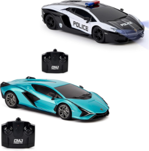 1:24 Scale Remote Control Lambo Police Car Vs Sian Twin pack